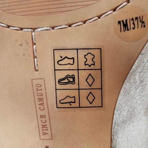 Vince Camuto Macinda Penny Loafer, Silver Leather, Womens Size 7 M / 37.5 - Picture 10 of 11